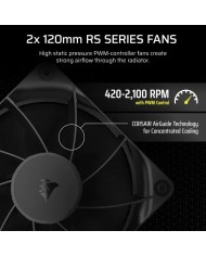 REFRIGERACION LIQUIDA CPU CORSAIR NAUTILUS 240MM BLACK