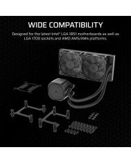 REFRIGERACION LIQUIDA CPU CORSAIR NAUTILUS 240MM BLACK