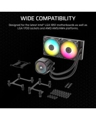 REFRIGERACION LIQUIDA CPU CORSAIR NAUTILUS 240MM ARGB BLACK