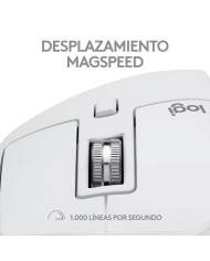 RATON LOGITECH MX MASTER 3S WIRELESS 8000DPI 7 BOTONES WHITE
