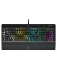 TECLADO GAMING CORSAIR K55 PRO USB ICUE RGB BLACK + REPOSAMUÑECA