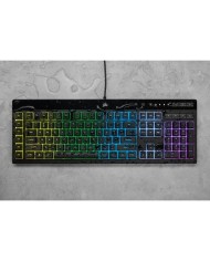 TECLADO GAMING CORSAIR K55 PRO USB ICUE RGB BLACK + REPOSAMUÑECA