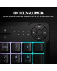 TECLADO GAMING CORSAIR K55 USB ICUE BLACK
