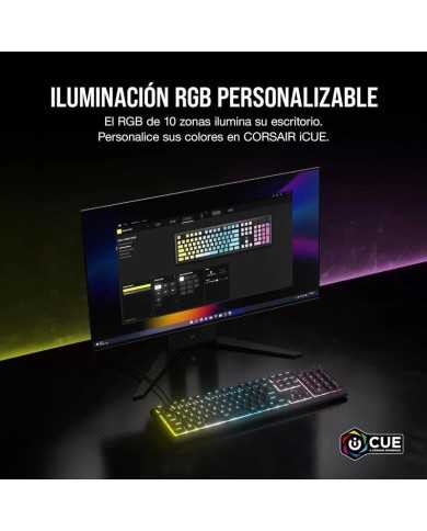 TECLADO GAMING CORSAIR K55 USB ICUE BLACK