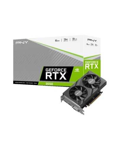 TARJETA DE VIDEO PNY NVIDIA RTX3050 6GB VERTO DUAL GDRR6 PCIE 4.0 TARJETA DE VIDEO PNY NVIDIA RTX3050 6GB VERTO DUAL GDRR6 PCIE 4.0