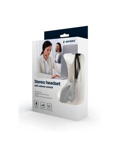 AURICULARES + MICROFONO GEMBIRD MHS-123 BLACK