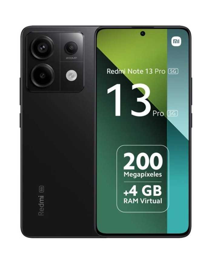 SMARTPHONE XIAOMI REDMI NOTE 13 PRO 6.67 FHD+ 8GB/256GB/200MP/NFC/5G BLACK SMARTPHONE XIAOMI REDMI NOTE 13 PRO 6.67 FHD+ 8GB/256GB/200MP/NFC/5G BLACK