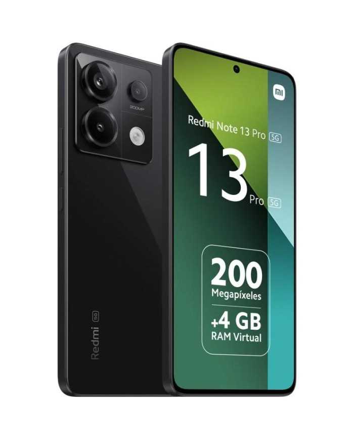 SMARTPHONE XIAOMI REDMI NOTE 13 PRO 6.67 FHD+ 8GB/256GB/200MP/NFC/5G BLACK SMARTPHONE XIAOMI REDMI NOTE 13 PRO 6.67 FHD+ 8GB/256GB/200MP/NFC/5G BLACK