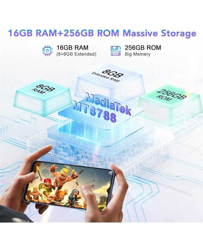 SMARTPHONE CUBOT P80 6.58 FHD+ 8GB/256GB/NFC/4G 48MPX 5200MAH BLUE SMARTPHONE CUBOT P80 6.58 FHD+ 8GB/256GB/NFC/4G 48MPX 5200MAH BLUE