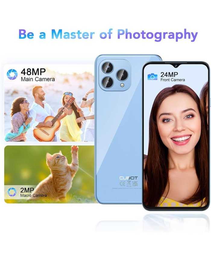 SMARTPHONE CUBOT P80 6.58 FHD+ 8GB/256GB/NFC/4G 48MPX 5200MAH BLUE SMARTPHONE CUBOT P80 6.58 FHD+ 8GB/256GB/NFC/4G 48MPX 5200MAH BLUE