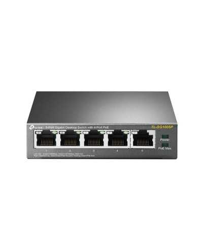 SWITCH TP-LINK GIGABIT 5 PUERTOS 4 POE TL-SG1005P