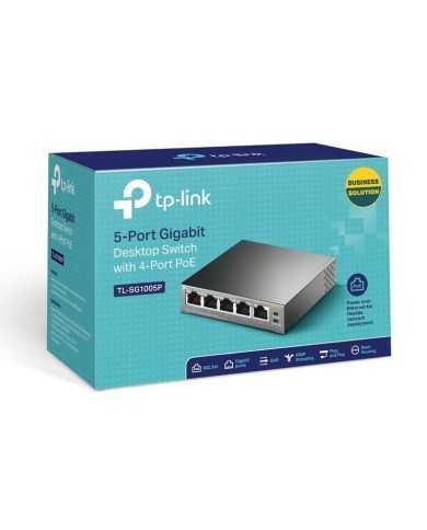 SWITCH TP-LINK GIGABIT 5 PUERTOS 4 POE TL-SG1005P SWITCH TP-LINK GIGABIT 5 PUERTOS 4 POE TL-SG1005P
