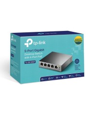 SWITCH TP-LINK GIGABIT 5 PUERTOS 4 POE TL-SG1005P