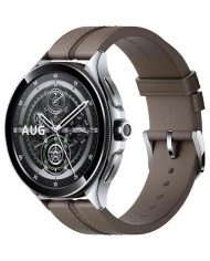 SMARTWATCH RELOJ XIAOMI WATCH 2 PRO SILVER CASE BROWN LEARHER STRAP SMARTWATCH RELOJ XIAOMI WATCH 2 PRO SILVER CASE BROWN LEARHER STRAP