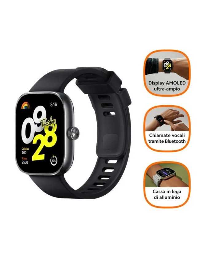 SMARTWATCH RELOJ XIAOMI WATCH 4 BLACK SMARTWATCH RELOJ XIAOMI WATCH 4 BLACK