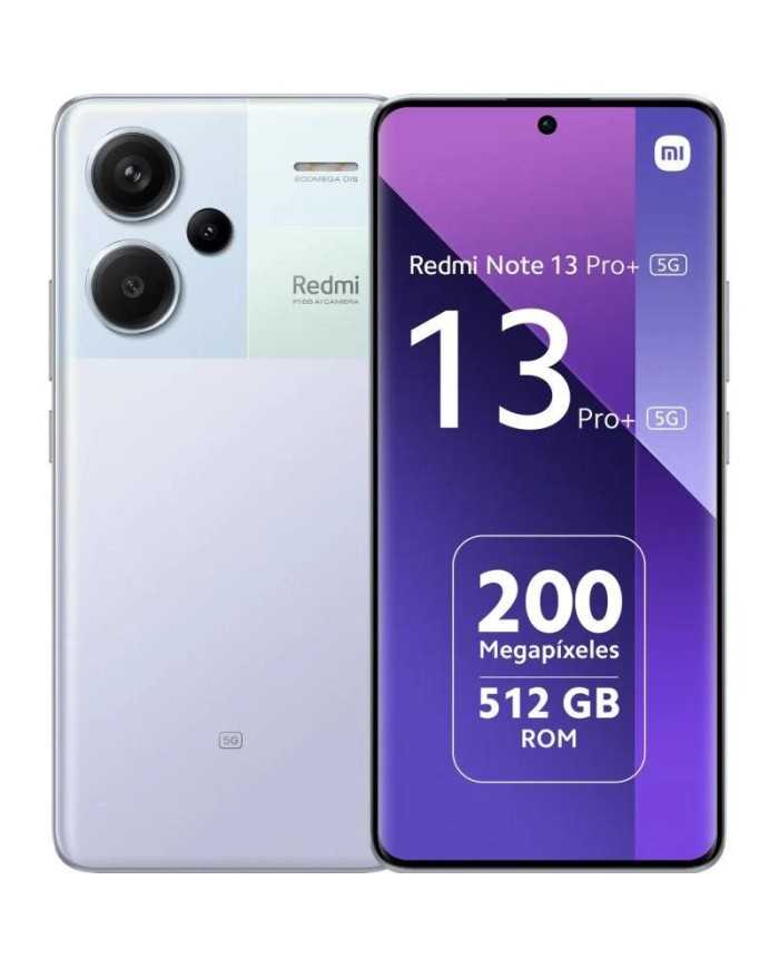 SMARTPHONE XIAOMI REDMI NOTE 13 PRO+ 6.67 FHD+ 8GB/256G/200MP/NFC/5G PURPLE SMARTPHONE XIAOMI REDMI NOTE 13 PRO+ 6.67 FHD+ 8GB/256G/200MP/NFC/5G PURPLE