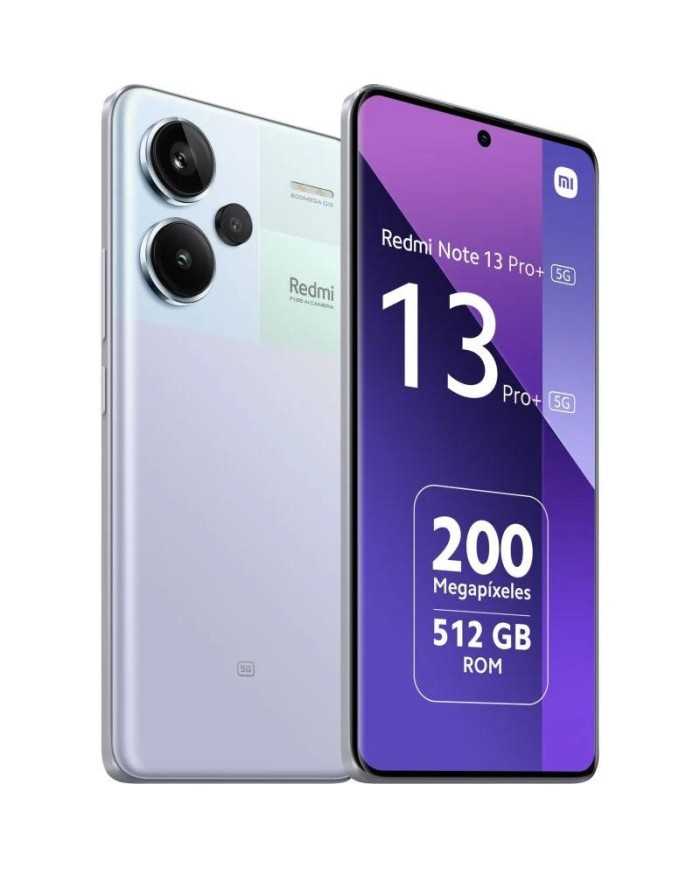 SMARTPHONE XIAOMI REDMI NOTE 13 PRO+ 6.67 FHD+ 8GB/256G/200MP/NFC/5G PURPLE SMARTPHONE XIAOMI REDMI NOTE 13 PRO+ 6.67 FHD+ 8GB/256G/200MP/NFC/5G PURPLE