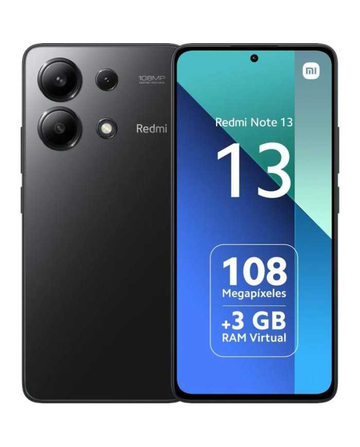 SMARTPHONE XIAOMI REDMI NOTE 13 6.67 FHD+ 6GB/128GB/108MP/NFC/4G BLACK SMARTPHONE XIAOMI REDMI NOTE 13 6.67 FHD+ 6GB/128GB/108MP/NFC/4G BLACK