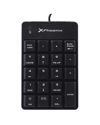 TECLADO NUMERICO PHOENIX KEYPAD USB 19 TECLAS BLACK TECLADO NUMERICO PHOENIX KEYPAD USB 19 TECLAS BLACK