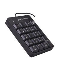 TECLADO NUMERICO PHOENIX KEYPAD USB 19 TECLAS BLACK