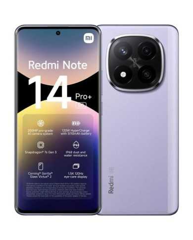 SMARTPHONE XIAOMI REDMI NOTE 14 PRO+ 6.67 8GB/256GB/200MP/NFC/5G PURPLE