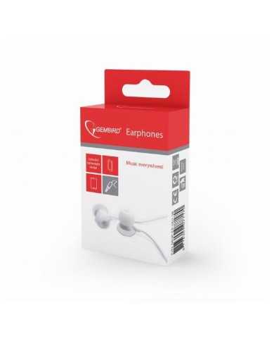 AURICULARES GEMBIRD IN EAR WHITE