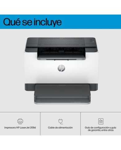 IMPRESORA HP LASER MONOCROMO LASERJET M209D DUPLEX WHITE