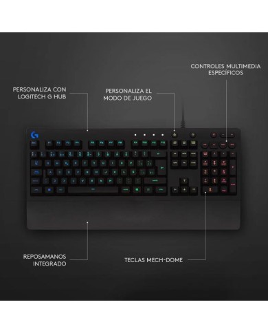 TECLADO GAMING LOGITECH G213 USB RGB BLACK TECLADO GAMING LOGITECH G213 USB RGB BLACK