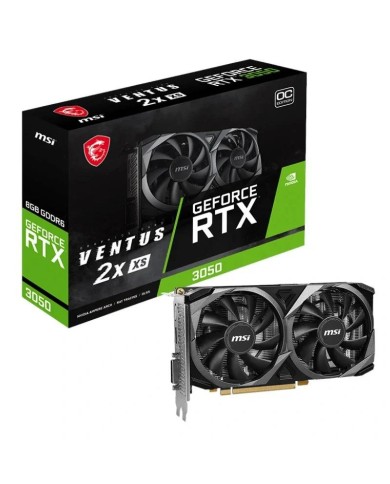 TARJETA DE VIDEO MSI RTX3050 VENTUS 2X XS OC 8GB DDR6 TARJETA DE VIDEO MSI RTX3050 VENTUS 2X XS OC 8GB DDR6
