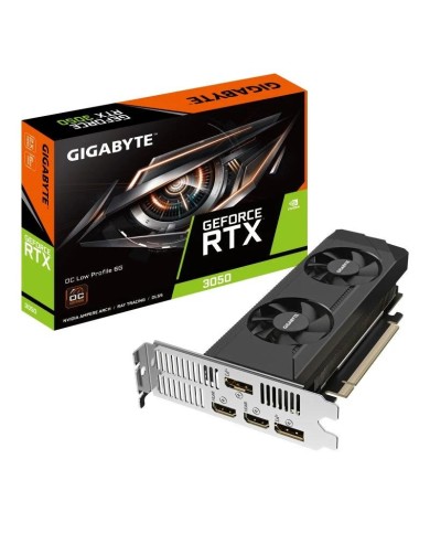 TARJETA DE VIDEO NVIDIA GIGABYTE RTX3050 EAGLE OC LP 6GB DP HDMI GDDR6 PCIE TARJETA DE VIDEO NVIDIA GIGABYTE RTX3050 EAGLE OC LP 6GB DP HDMI GDDR6 PCIE