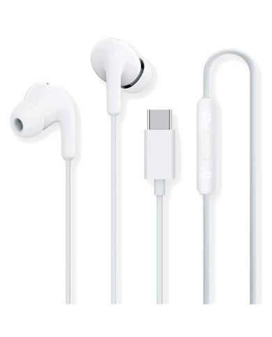 AURICULARES + MICROFONO XIAOMI MI DUAL DRIVER EARPHONES USB-C WHITE