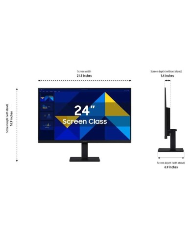 MONITOR SAMSUNG ESSENTIAL S3 24 IPS 100HZ VGA HDMI BLACK MONITOR SAMSUNG ESSENTIAL S3 24 IPS 100HZ VGA HDMI BLACK
