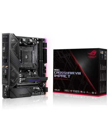 PLACA BASE ASUS TOG CROSSHAIR VIII IMPACT X570 WIFI ATX AM4 2XDDR4 USB-C PLACA BASE ASUS TOG CROSSHAIR VIII IMPACT X570 WIFI ATX AM4 2XDDR4 USB-C