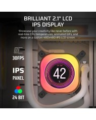 REFRIGERACION LIQUIDA CPU CORSAIR ICUELINK TITAN 360 RX 360MM RGB LCD WHITE