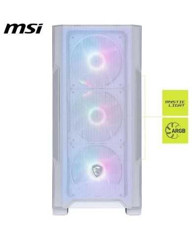CAJA ORDENADOR GAMING MSI MAG FORGE M100R MATX ARGB WHITE