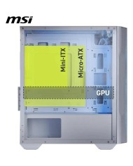 CAJA ORDENADOR GAMING MSI MAG FORGE M100R MATX ARGB WHITE