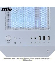 CAJA ORDENADOR GAMING MSI MAG FORGE M100R MATX ARGB WHITE