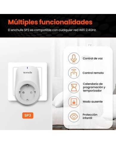 ENCHUFE INTELIGENTE TENDA SP3 WIFI 2.4GHZ ( PACK 4 UNIDADES )