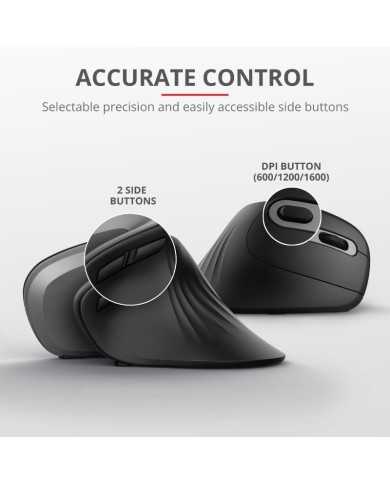 RATON TRUST VERRO WIRELESS ERGONOMIC RATON TRUST VERRO WIRELESS ERGONOMIC