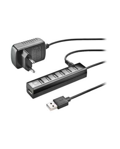 HUB USB NGS TINY 7 PUERTOS USB 2.0 + ALIMENTADOR