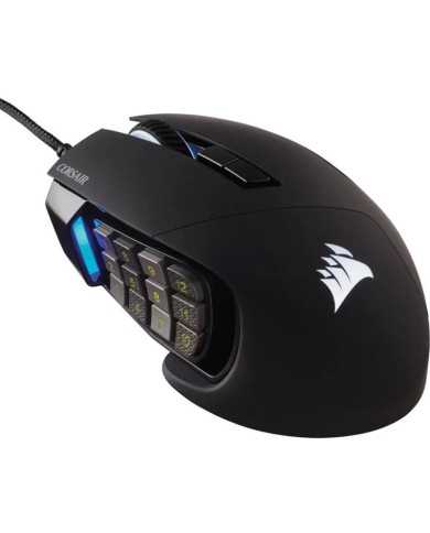 RATON GAMING CORSAIR SCIMITAR ELITE RGB USB 16K DPI BLACK RATON GAMING CORSAIR SCIMITAR ELITE RGB USB 16K DPI BLACK