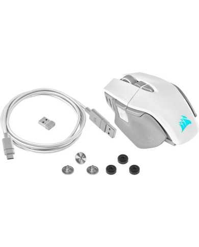 RATON GAMING CORSAIR M65 ULTRA RGB WIRELESS WHITE