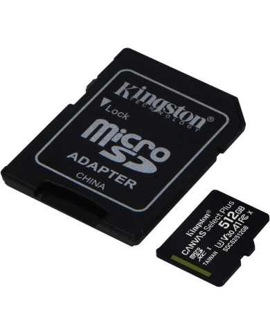 MEMORIA MICRO SD 512GB KINGSTON XC C10 + ADAPTADOR SD