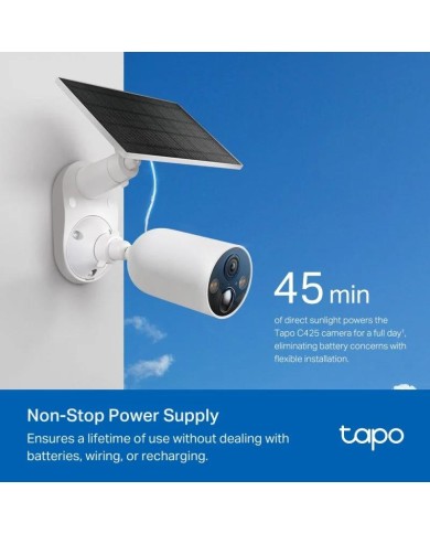 CAMARA IP TP-LINK TAPO C425 2K QHD IP65 EXTERIOR + PANEL SOLAR CAMARA IP TP-LINK TAPO C425 2K QHD IP65 EXTERIOR + PANEL SOLAR