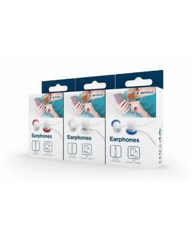 AURICULARES GEMBIRD IN EAR BLUE