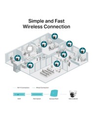 CAMARA IP TP-LINK VIGI TURRET INTERIOR MICROSD 4MP 4MM IR IP67 POE