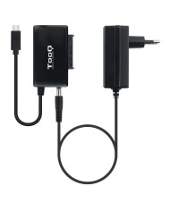ADAPTADOR USB 3.0 USB-C TOOQ DISCO DURO SATA 2.5/3.5 ALIMENTADOR BLACK