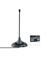 MICROFONO TOOQ DE ESCRITORIO FLEXIBLE CONFERENCIA 2M 3.5MM