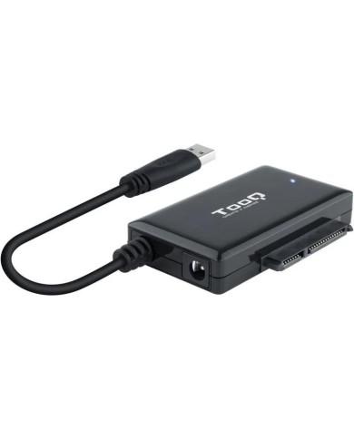 ADAPTADOR USB 3.0 USB-A TOOQ DISCO DURO SATA 2.5/3.5 ALIMENTADOR BLACK