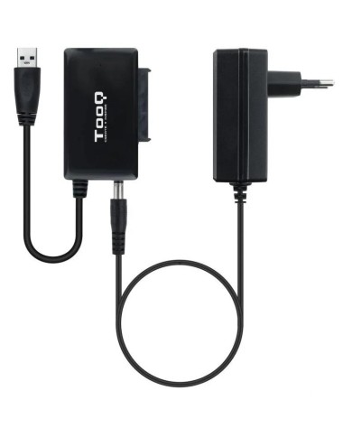 ADAPTADOR USB 3.0 USB-A TOOQ DISCO DURO SATA 2.5/3.5 ALIMENTADOR BLACK
